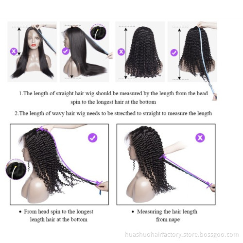 Human Hair Wigs For Women Non Remy 4*4 Lace Closure Wig With Baby Hair Brazilian Straight Wig Hair Natural Color Can Be Dyed